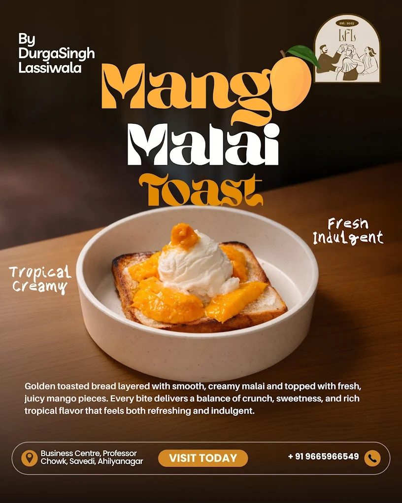 Mango Malai Toast
